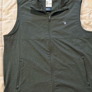 Vuori Men's Dark Green Vest with Logo